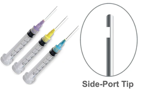 Irrigation Syringes With Needle Tips - Side Port Tip