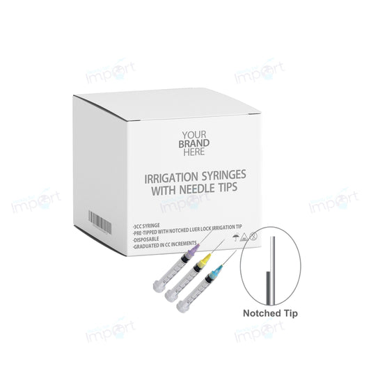 Irrigation Syringes With Needle Tips - Notched Tip