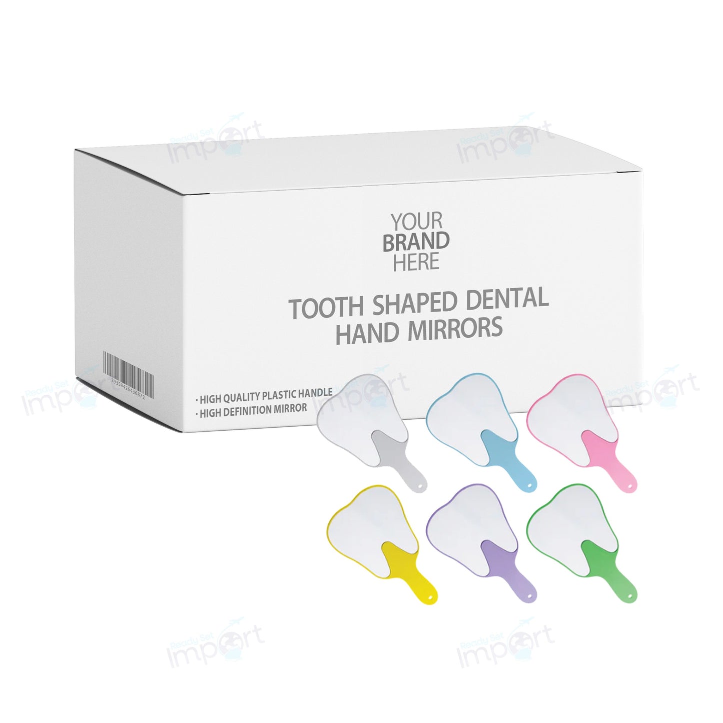 Tooth Shaped Dental Hand Mirror